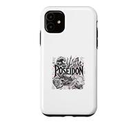 Carcasa para iPhone 11 Poseidón Antiguo Dios del Mar Escena de la Mitología
