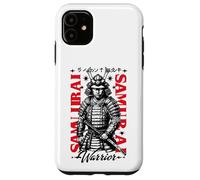 Carcasa para iPhone 11 Póster de Historia marcial de Samurai Warrior Bold Ink