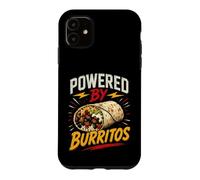 Carcasa para iPhone 11 Powered by Burritos Funny Burrito Saying Humor Joke Gag
