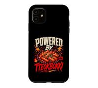 Carcasa para iPhone 11 Powered by Tteokbokki Funny Korean Food Saying Humor Joke G