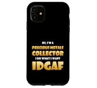 Carcasa para iPhone 11 Precious Metals Collector Stack Gold Silver Copper Rare Coin