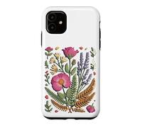 Carcasa para iPhone 11 Pressed Wildflower Meadow Florist Botanical Art
