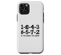 Carcasa para iPhone 11 Pro 1-8-4-3-6-5-7-2 Si Sabe 18436572 Orden de despido Big Block