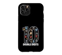 Carcasa para iPhone 11 Pro 10 Caballeros y Castillo Cumpleaños Doble Dígitos