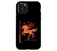 Carcasa para iPhone 11 Pro 2026 Run Fire Horse Running Fitness Atleta Runners Club