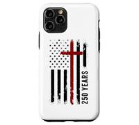 Carcasa para iPhone 11 Pro 250 Years Christian Faith Cross 1776-2026 Birthday American