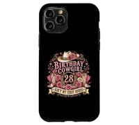 Carcasa para iPhone 11 Pro 28th Birthday Cowgirl 28 Year Old Country Western Girl Women