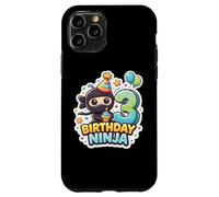 Carcasa para iPhone 11 Pro 3 años cumpleaños Ninja Boys 3rd Tercera Fiesta Infantil