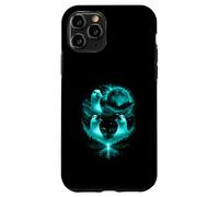 Carcasa para iPhone 11 Pro 3 Graciosos Hombres Aullando Gansos tontos en la Luna Llena Azul Hielo