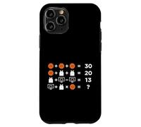 Carcasa para iPhone 11 Pro 3 Plus 5 Plus 1 Basketball Matemáticas Puzzle Hoops Jugador de la cancha