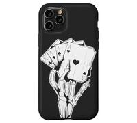 Carcasa para iPhone 11 Pro 4 Ases Poker Mano Esqueleto Dedos