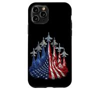 Carcasa para iPhone 11 Pro 4th of July Fighter Jet US Flag American Military Planes