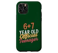 Carcasa para iPhone 11 Pro 6 7 Meme Diseño de cumpleaños número 13 Ahora Soy Oficialmente un Adolescente