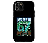 Carcasa para iPhone 11 Pro 67 cumpleaños I Was 66 Now I'm 67 Capybara Funny Cute