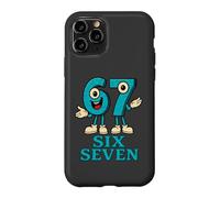 Carcasa para iPhone 11 Pro 67 Six Seven 6-7 - Meme de Juegos de Argot Italiano Divertido Brainrot