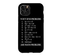 Carcasa para iPhone 11 Pro 9 de Cada 10 Problemas Son matemáticas Álgebra Profesor