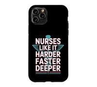 Carcasa para iPhone 11 Pro A Las Enfermeras Les Gusta más difícil Más rápido Humor RCP más Profundo