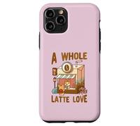Carcasa para iPhone 11 Pro A Whole Latte Love Coffee Kawaii Lindo Divertido