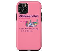 Carcasa para iPhone 11 Pro Abibliofobia Definición Lectura Nerd Amantes del Libro Geek Girls