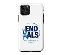 Carcasa para iPhone 11 Pro Acabemos con la ELA: Blue Awareness Ribbon aboga por una Madre Fuerte