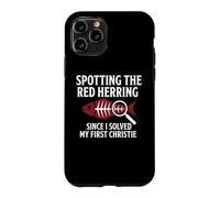 Carcasa para iPhone 11 Pro Acogedor Misterio Amante de los Libros Leyendo Crimen Ratón de Biblioteca Humor