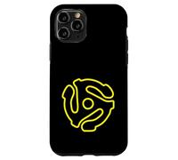 Carcasa para iPhone 11 Pro Adaptador de Disco Vintage de 45 RPM con Eje de música de Vinilo Retro