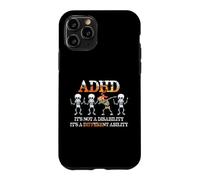 Carcasa para iPhone 11 Pro ADHD It's Not Disability It's A Different Ability Skeleton