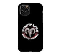 Carcasa para iPhone 11 Pro Adoración Satanás Respeto Mujeres Feminista Satanista Satánico