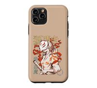 Carcasa para iPhone 11 Pro Aesthetic Japanese Kabuki Kitsune Mask Demon Samurai Girl