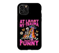Carcasa para iPhone 11 Pro Al Menos Mi Trauma Me Hizo Divertido Diseño Esquelético