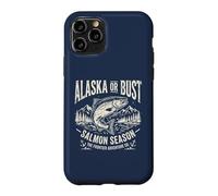 Carcasa para iPhone 11 Pro Alaska or Bust Salmon Season Fishing Angler Cool Adventure