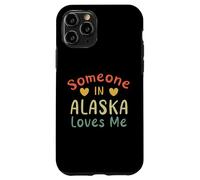 Carcasa para iPhone 11 Pro Alguien en Alaska Me ama Retro USA State US