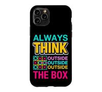 Carcasa para iPhone 11 Pro Always Think Outside The Box Illustration Graphic Designs