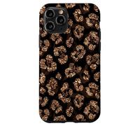 Carcasa para iPhone 11 Pro Amarillo Marrón Leopardo Luxe Animal Spot Elegante Diseño Glam