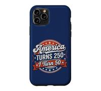 Carcasa para iPhone 11 Pro America Turns 250 I Turn 50 Since 50th Birthday Retro