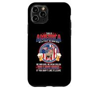 Carcasa para iPhone 11 Pro America We Love Dogs Greyhound Dog and Beer 4th of July