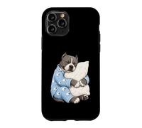 Carcasa para iPhone 11 Pro American Bully Sleeping in Cute Pijama Sleep Dog