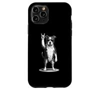 Carcasa para iPhone 11 Pro American Staffordshire Terrier Rock Music Retro Vintage Dog