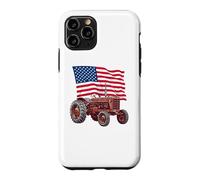 Carcasa para iPhone 11 Pro American USA Flag Tractor Farmer