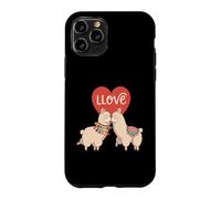 Carcasa para iPhone 11 Pro Amor Llamas Lindo Animal Pareja San Valentín Corazón Estética