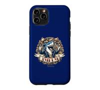 Carcasa para iPhone 11 Pro Amrum Fan Design Heavy Metal Tiburón Letras