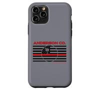 Carcasa para iPhone 11 Pro Anderson County South Carolina Bombero Delgada Línea Roja Bandera de Estados Unidos