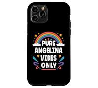 Carcasa para iPhone 11 Pro Angelina Vibes Only Cute Retro Girls Angelina Name