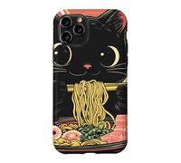 Carcasa para iPhone 11 Pro Anime Cat Ramen Graphic tee, Japanese Kawaii Retro Y2K Manga