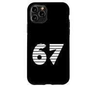 Carcasa para iPhone 11 Pro Antiguo Egipto 67 Rayas Estilo Glifo Número Diseño Minimal