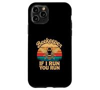 Carcasa para iPhone 11 Pro Apicultor If I Run You Run Humor Divertido de colmenar de Abejas