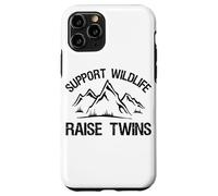 Carcasa para iPhone 11 Pro Apoyo a la Vida Silvestre Raise Twins Divertido Regalo para mamá y papá