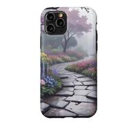 Carcasa para iPhone 11 Pro Arte de Camino Floral del jardín Secreto japonés