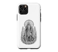 Carcasa para iPhone 11 Pro Arte de Nuada Celtic Silver Hand Warrior King Line