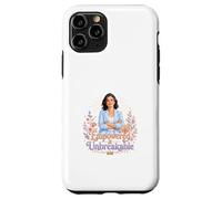 Carcasa para iPhone 11 Pro Arte Floral de Fuerza de Mujer irrompible empoderada